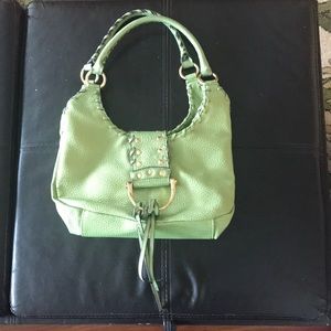 Green shoulder bag